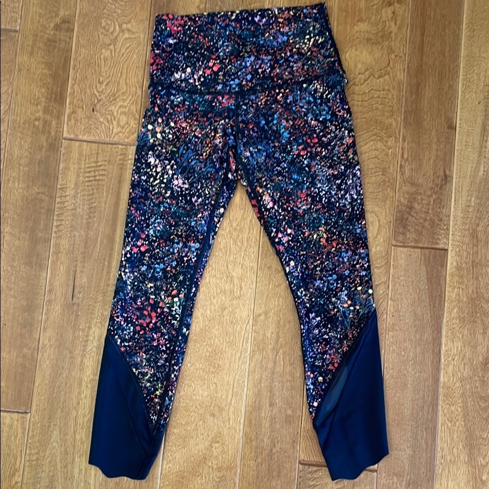 Multicolor Splatter Print Leggings